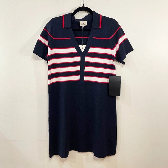 Tuckernuck Dresses & Skirts - Last Chance! New Tuckernuck Wright Polo Striped Knit Mini Dress Navy XL